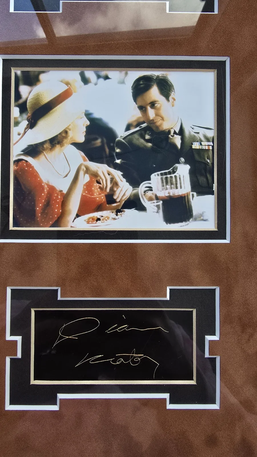 Marlon Brando, Al Pacino, Talia Shire, Diane Keaton, James Caan — The Godfather Framed Original Signed Photo Collage Brando Pacino Caan, изображение 2