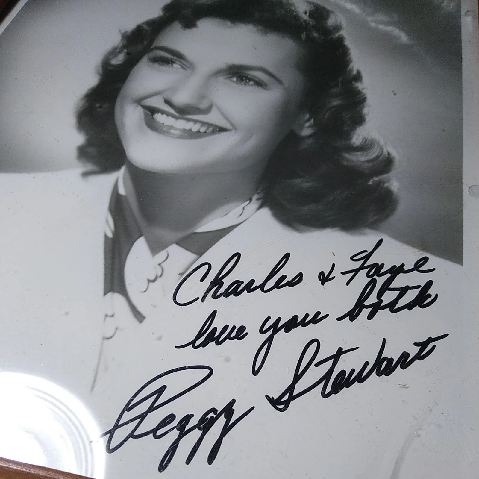 peggy stewart — Peggy Stewart autographed / signed photograph b&w authentic, изображение 5