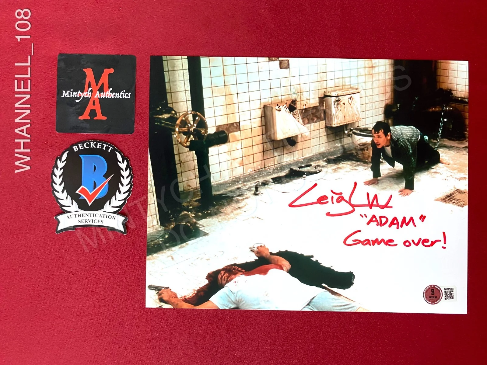 Leigh Whannell — Leigh Whannell autographed signed Saw 8x10 photo Jigsaw Beckett COA Horror