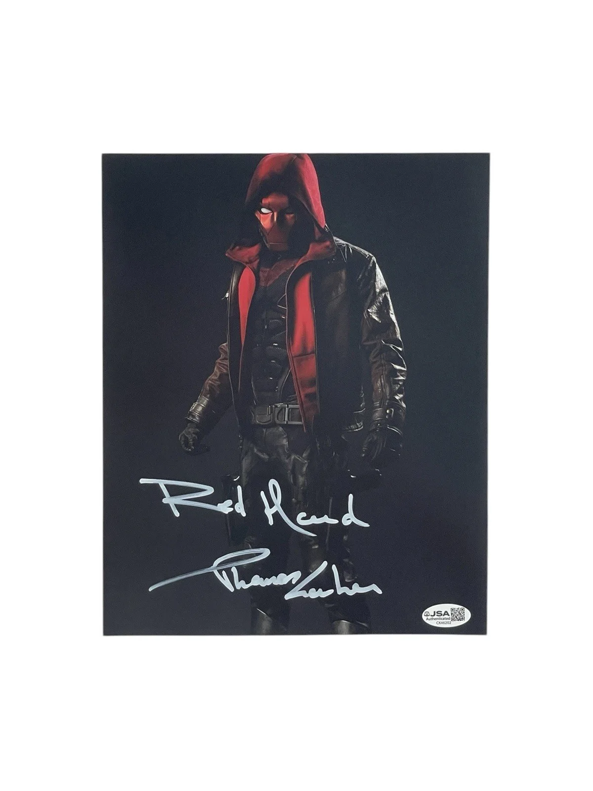 Thomas Lorber — DC Titans Red Hood Autographed 8x10 Photo Thomas Lorber Signed JSA DC Comics COA
