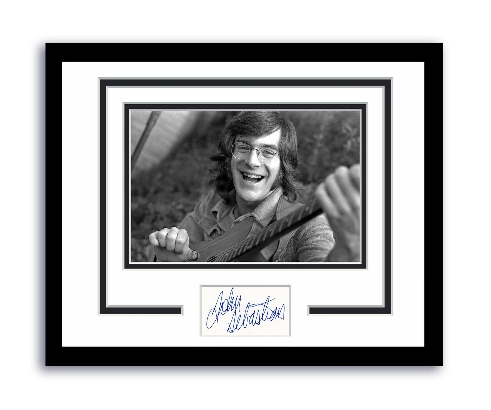 John Sebastian — John Sebastian Autographed Signed 11x14 Framed Photo Lovin' Spoonful ACOA
