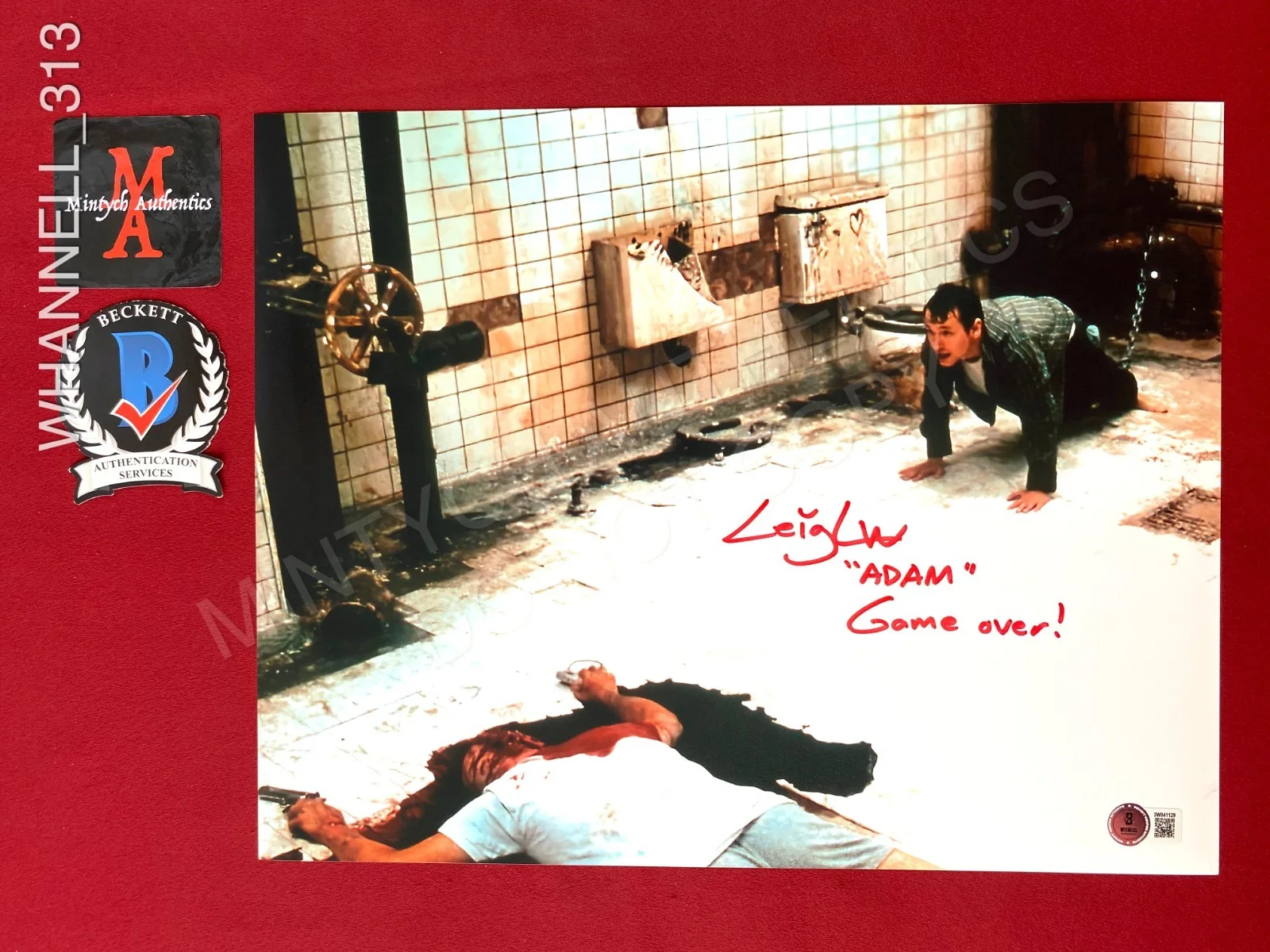 Leigh Whannell — Leigh Whannell autographed signed Saw 11x14 photo Jigsaw Beckett COA Horror