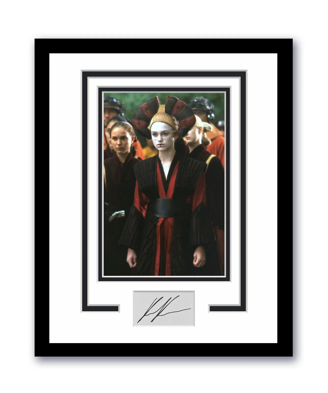 Keira Knightley — Star Wars Sabe Keira Knightley Autographed Signed 11x14 Framed Photo ACOA