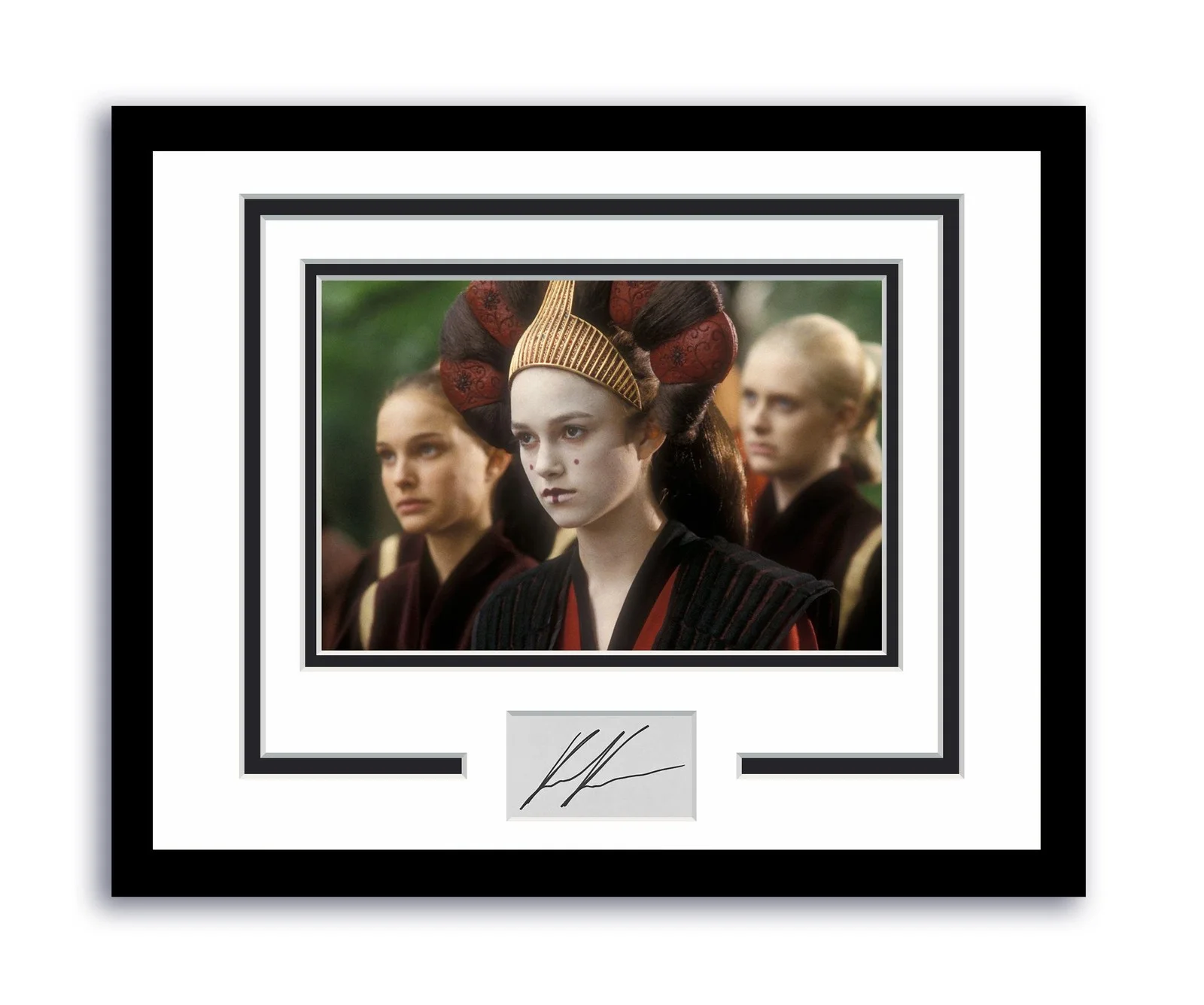 Keira Knightley — Star Wars Sabe Keira Knightley Autographed Signed 11x14 Framed Photo ACOA