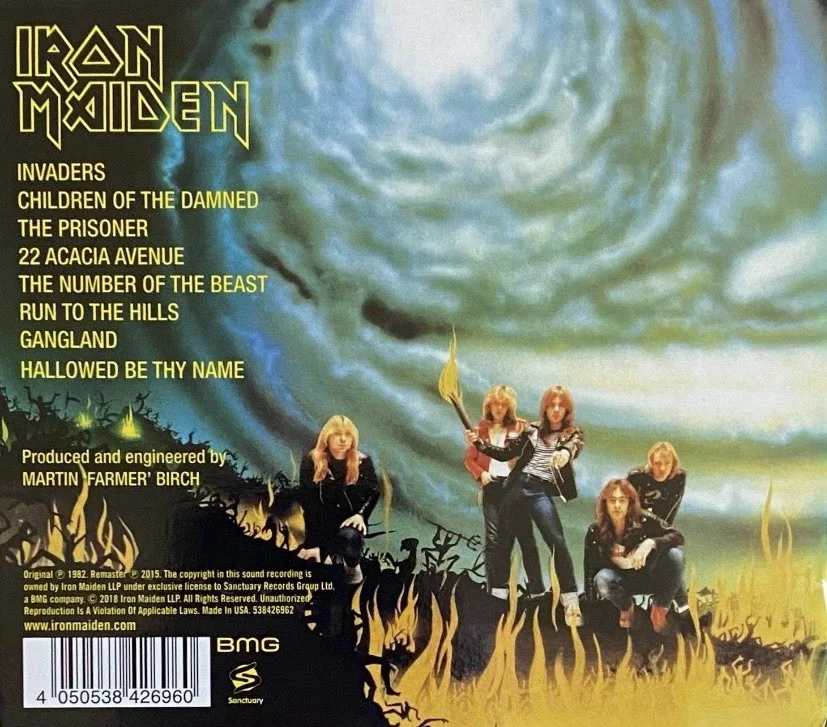 BRUCE DICKINSON AUTOGRAPHED SIGNED IRON MAIDEN THE NUMBER OF THE BEAST CD, image 2
