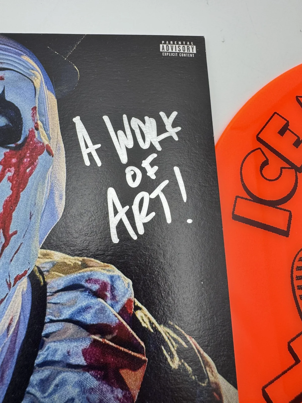 Spencer Charnas signed Ice Nine Kills A Work of Art 7" Vinyl Terrifier BAS 672, изображение 3