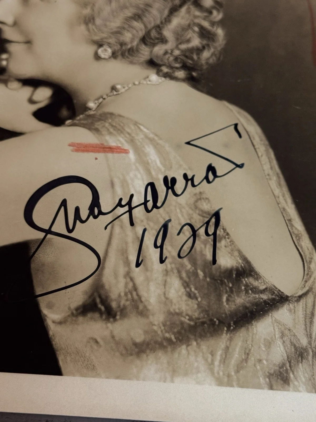 Geraldine Farrar 1929 Signed Vintage Original Dblwt Photograph Autographed, изображение 2
