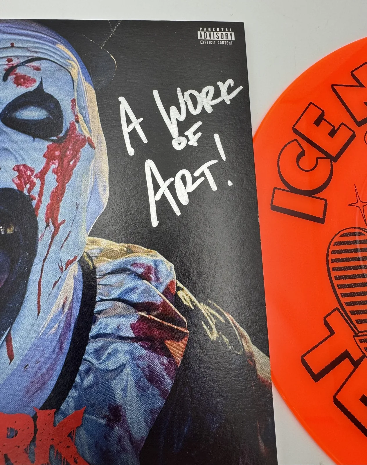 Spencer Charnas signed Ice Nine Kills A Work of Art 7" Vinyl Terrifier BAS 670, изображение 3