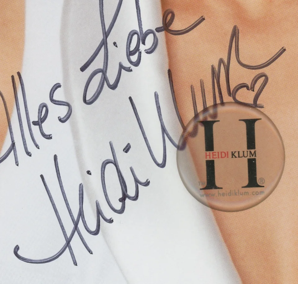 Heidi Klum Supermodel Autographed Signed 8x10 Photo AMCo COA 24628, изображение 2