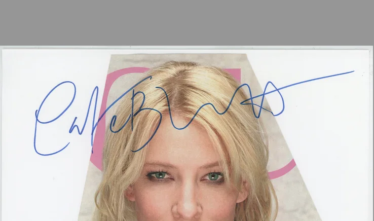 Cate Blanchett LOTR Marvel Autographed Signed Magazine Photo AMCo COA 28751, изображение 2