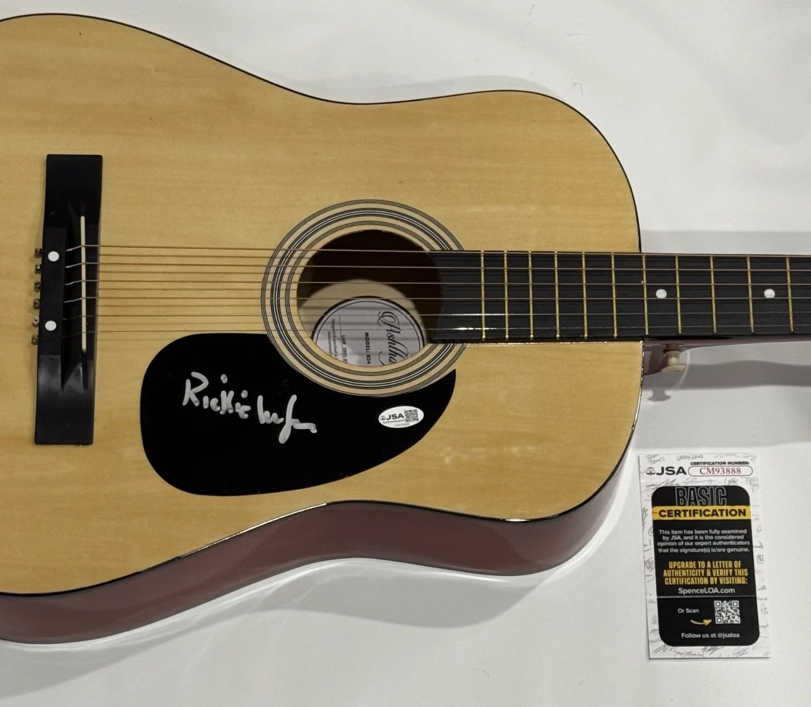 RICKIE LEE JONES SIGNED NATURAL ACOUSTIC GUITAR COUNTRY LEGEND JSA COA, image 2