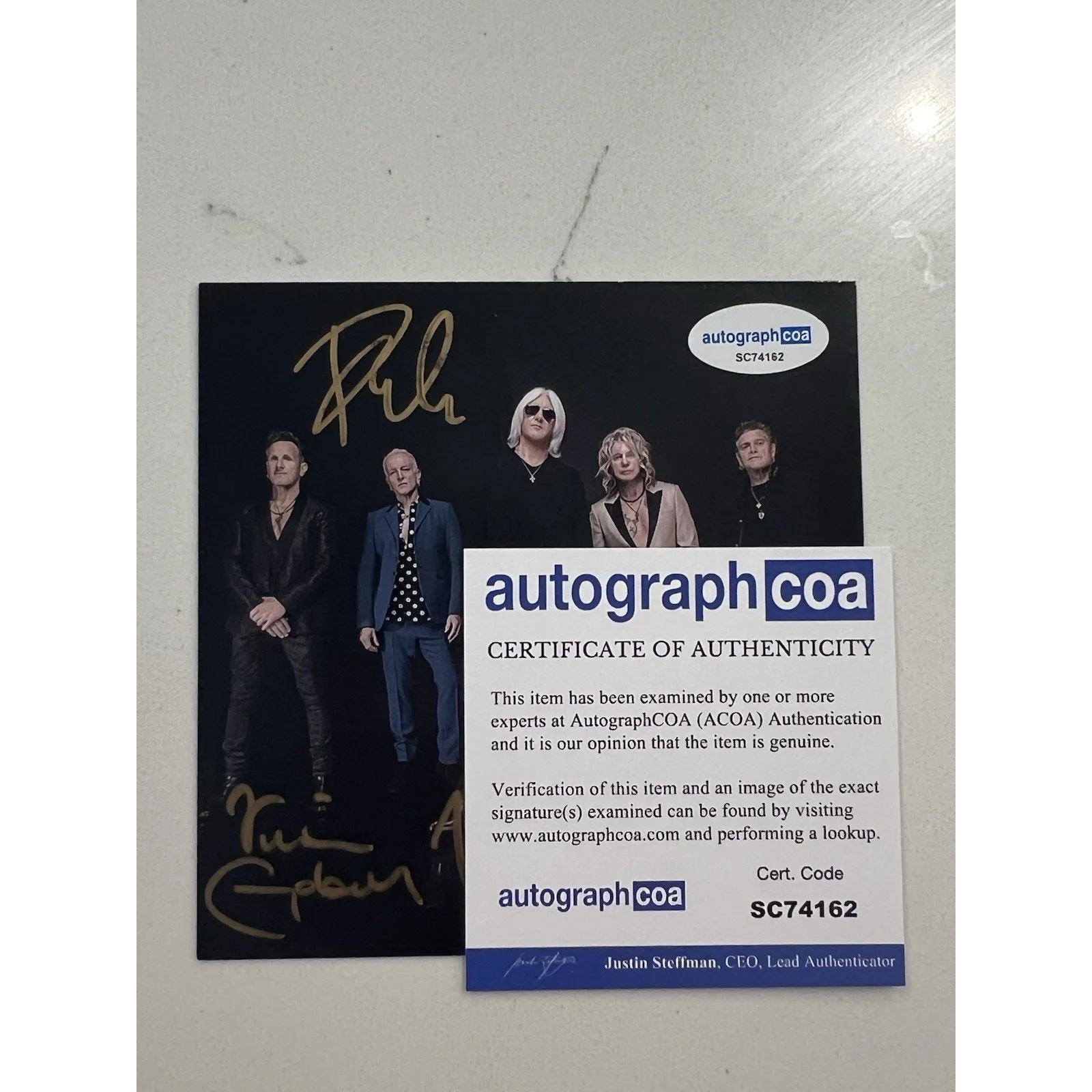 Def Leppard SIGNED Drastic Symphonies CD Autographed ACOA Authenticated #10, image 5