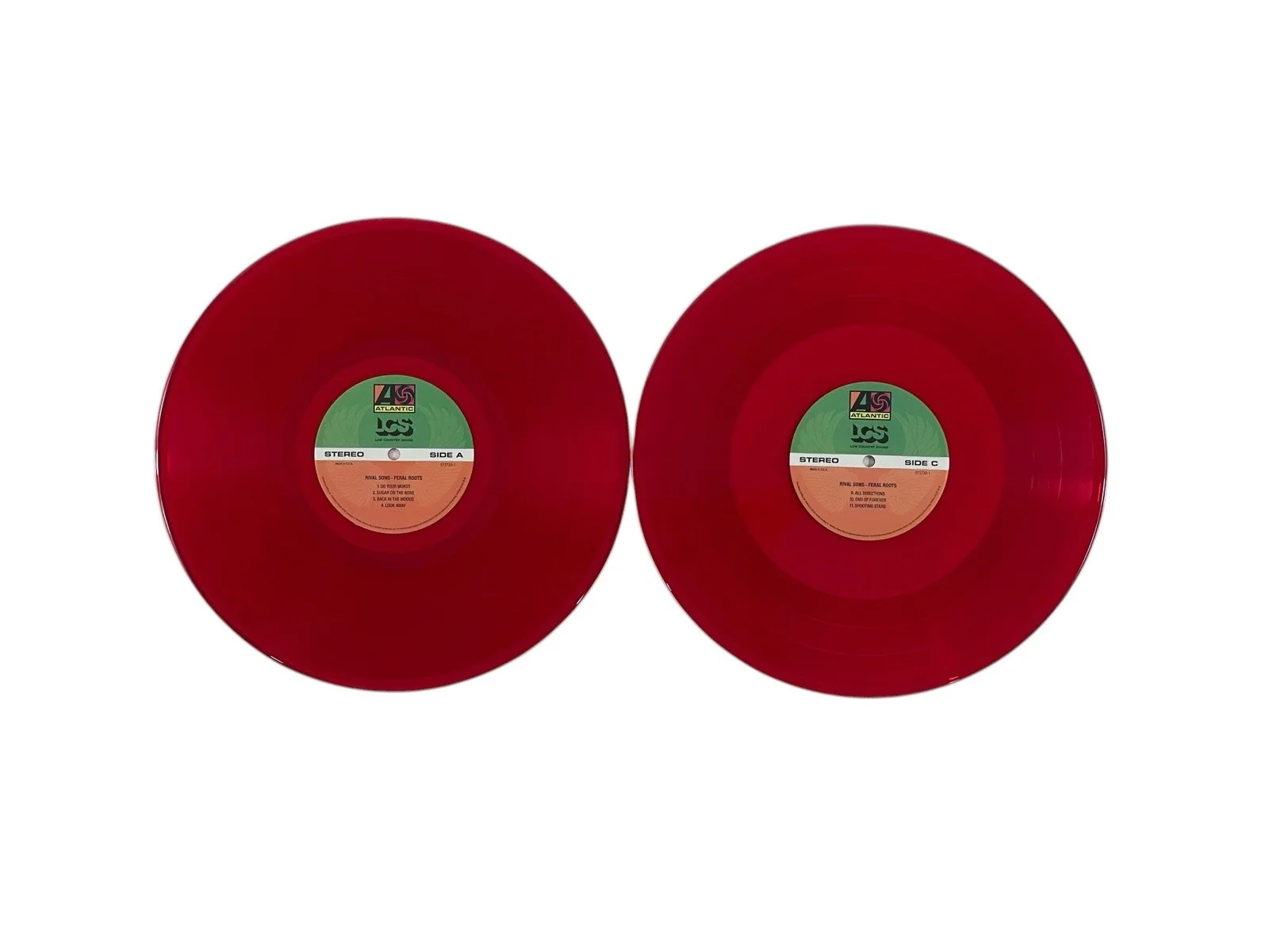 Rival Sons Band Signed Red Colored Tour Vinyl Record Feral Roots Autographed COA, image 3