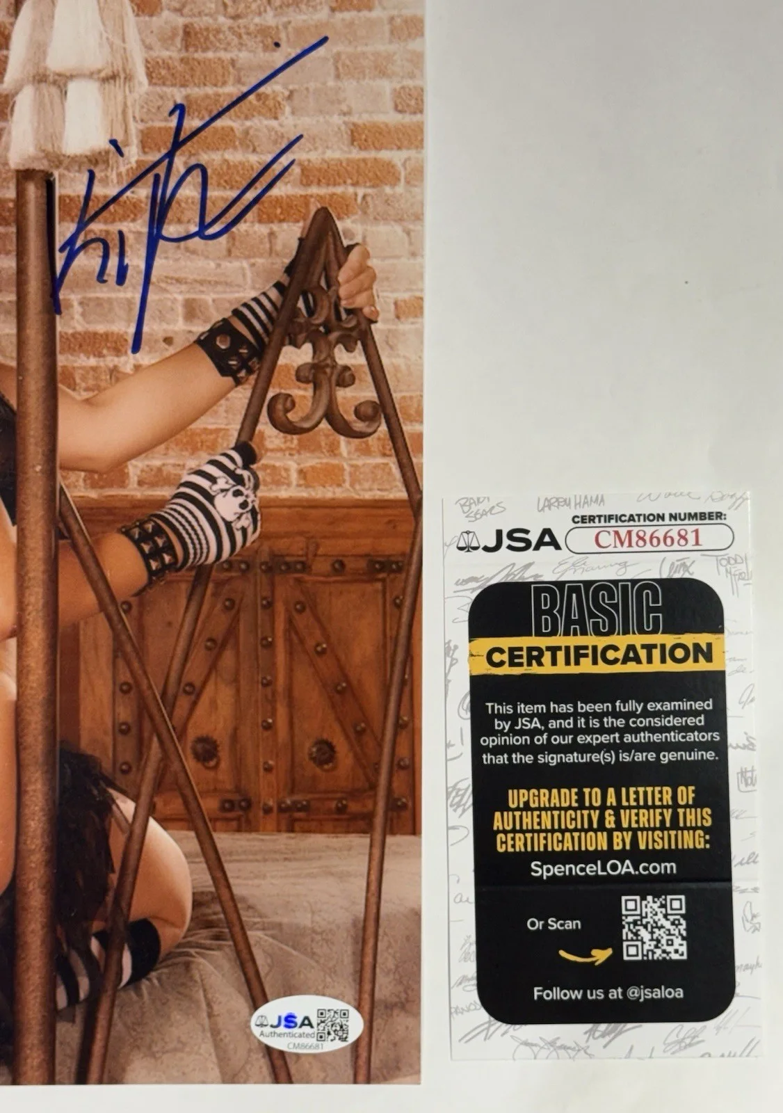 Kristina Rose Adult STAR SIGNED 8X10 PHOTO Autograph Sexy 🔥Naughty America JSA, изображение 2