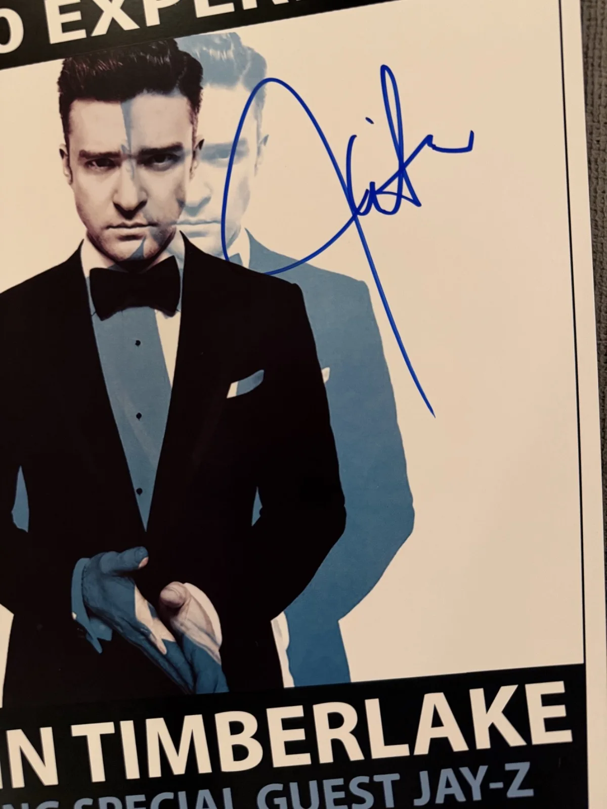Justin Timberlake — Hand Signed & Authenticated JUSTIN TIMBERLAKE 11x 17 Photo w/COA -Free Shipping, изображение 2
