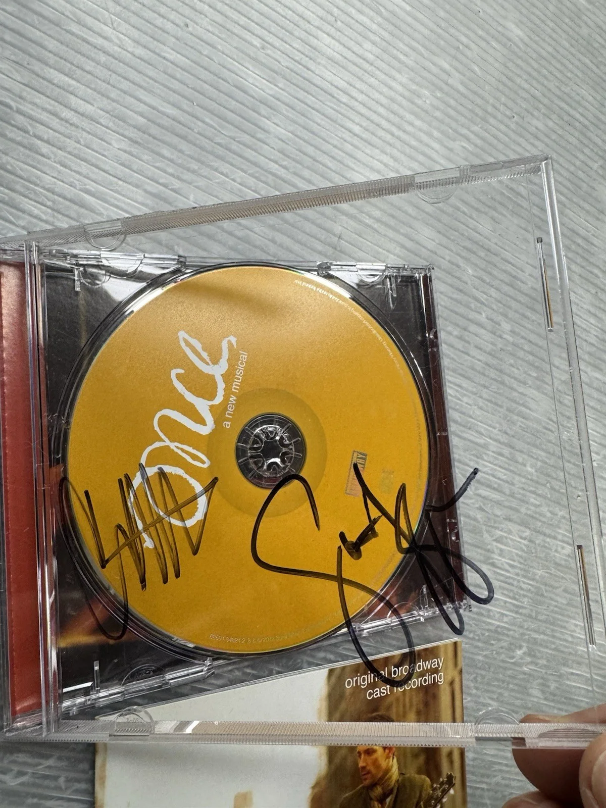 ONCE A NEW MUSICAL signed CD Steve Kazee & Cristin Milioti Broadway, изображение 4
