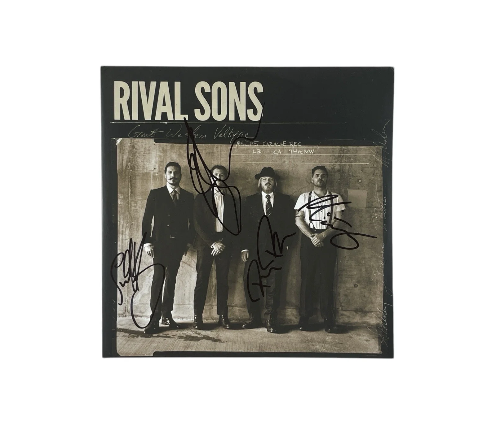 Rival Sons Rare Band Signed Vinyl Record Autographed Great Western Valkyrie JSA, image 2
