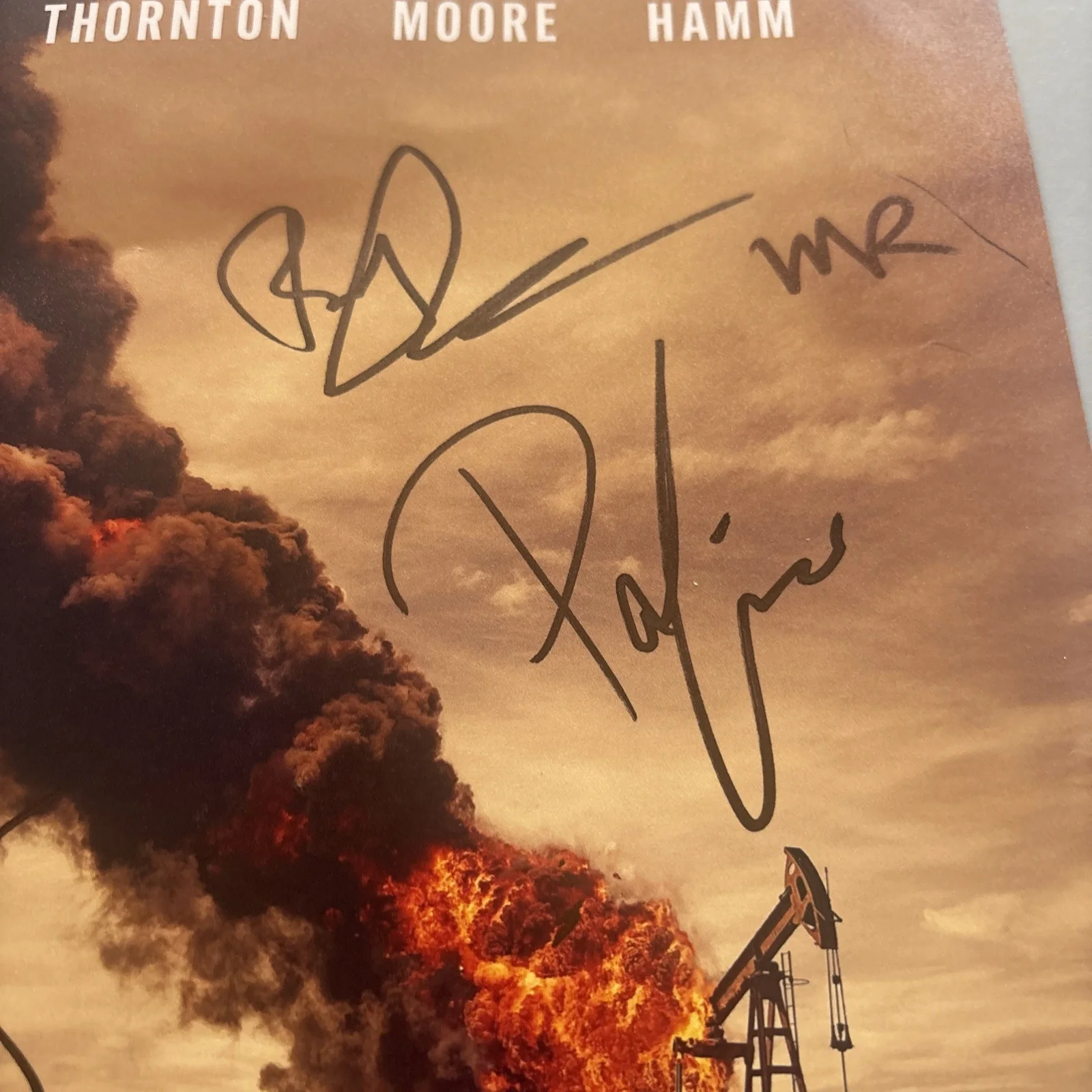 Billy Bob Thornton — LANDMAN CAST SIGNED 8.5x11 TV SHOW POSTER BILLY BOB THORNTON, Michelle Randolph, изображение 3