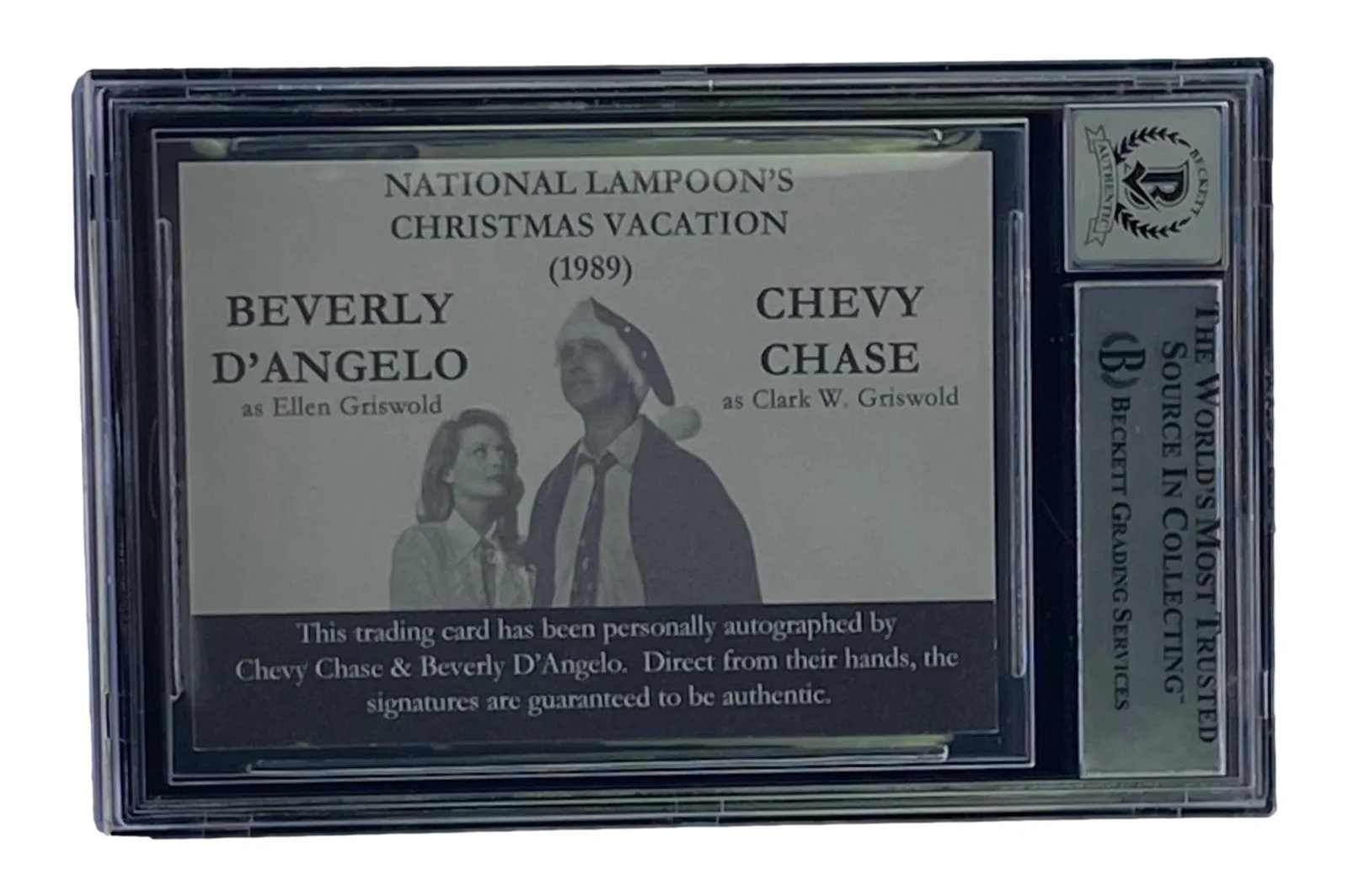 Chase & D'Angelo Signed National Lampoons Christmas Vacation Card BAS Grade 10, image 3