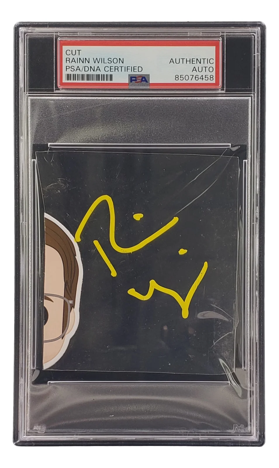 Rainn Wilson — Rainn Wilson Signed Slabbed Funko Pop Cut Signature PSA/DNA 85076458, image 4