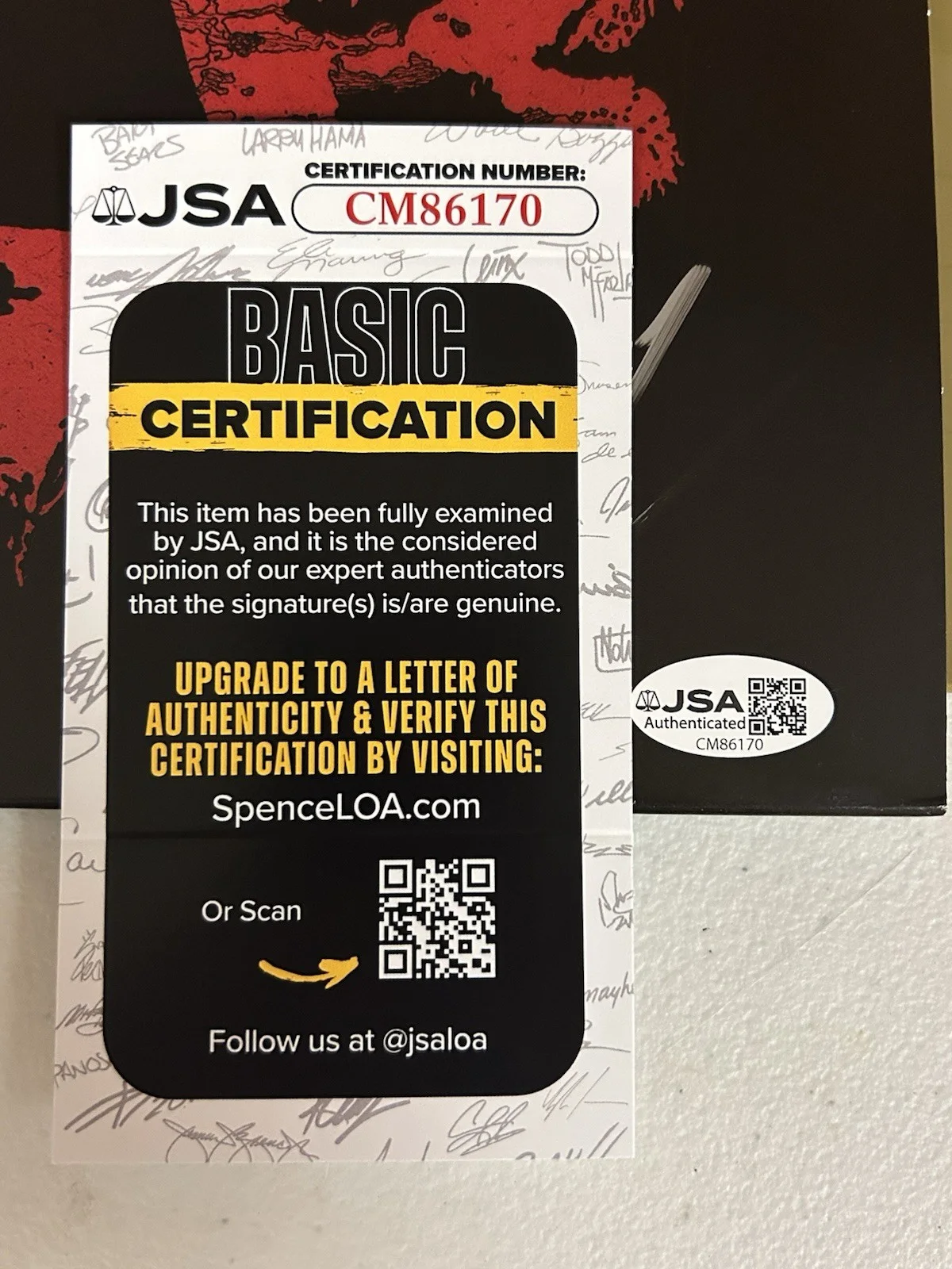 FIT FOR A KING AUTOGRAPHED SIGNED LONELY GOD LP VINYL ALBUM W/ JSA COA # CM86170, изображение 3