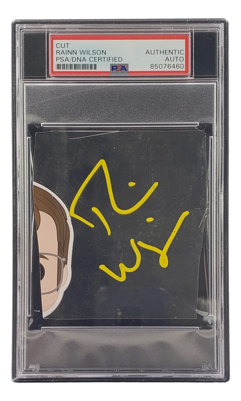 Rainn Wilson — Rainn Wilson Signed Slabbed Funko Pop Cut Signature PSA/DNA 85076460