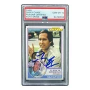 Chevy Chase — Chevy Chase Signed National Lampoon's Vacation Trading Card PSA/DNA Gem MT 10, image 3