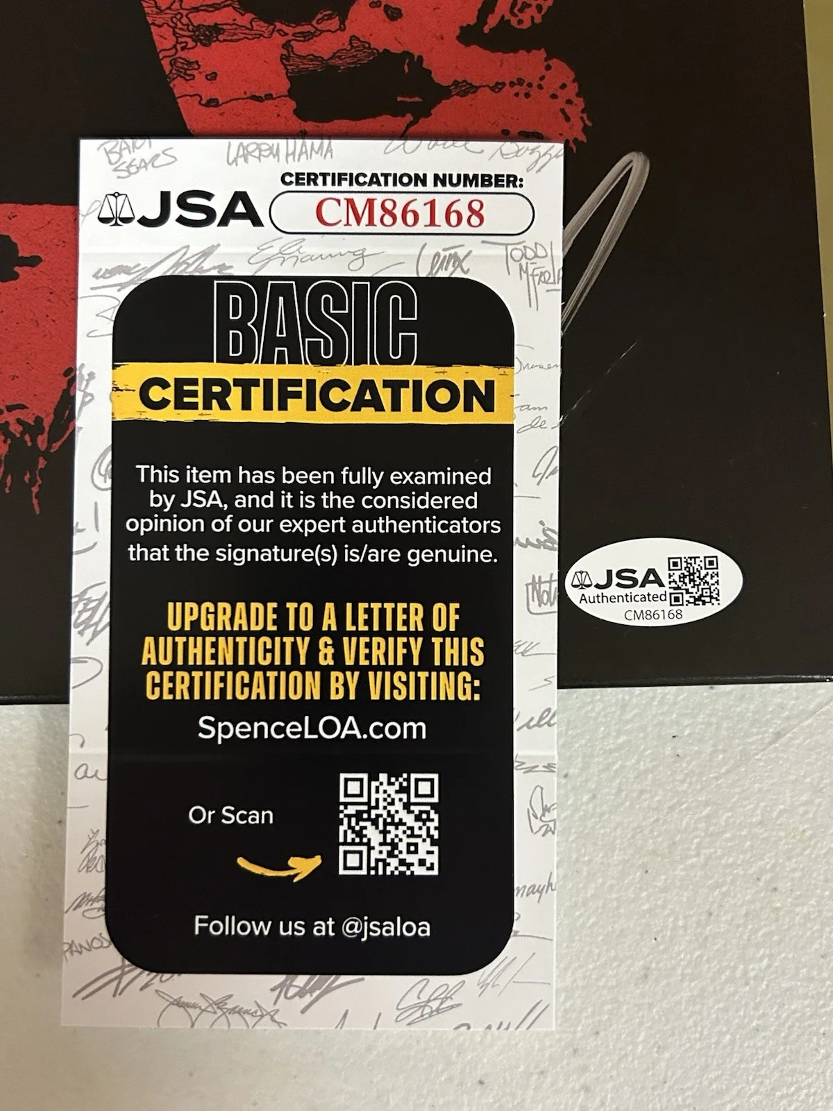 FIT FOR A KING AUTOGRAPHED SIGNED LONELY GOD LP VINYL ALBUM W/ JSA COA # CM86168, изображение 3