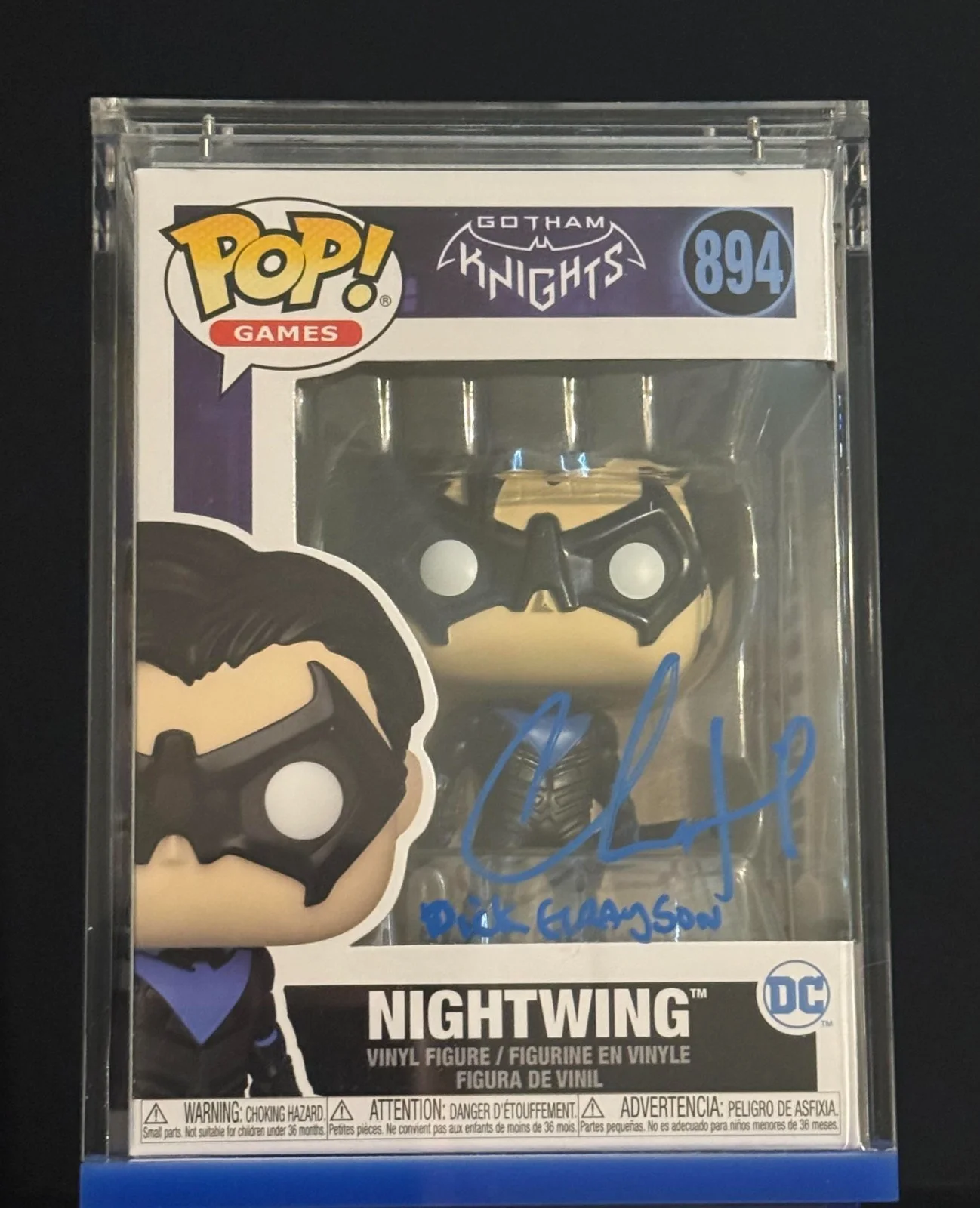 Christopher Sean — CHRISTOPHER SEAN Signed NIGHTWING Gotham Knights FUNKO POP Vinyl JSA COA Cert