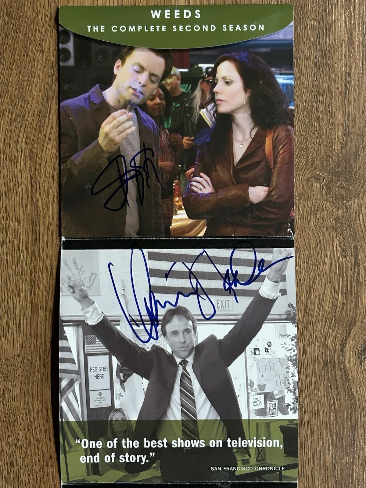 Signed Weeds Showtime cast FYC DVD Mary Louise Parker Kevin Nealon Justin Kirk, изображение 2