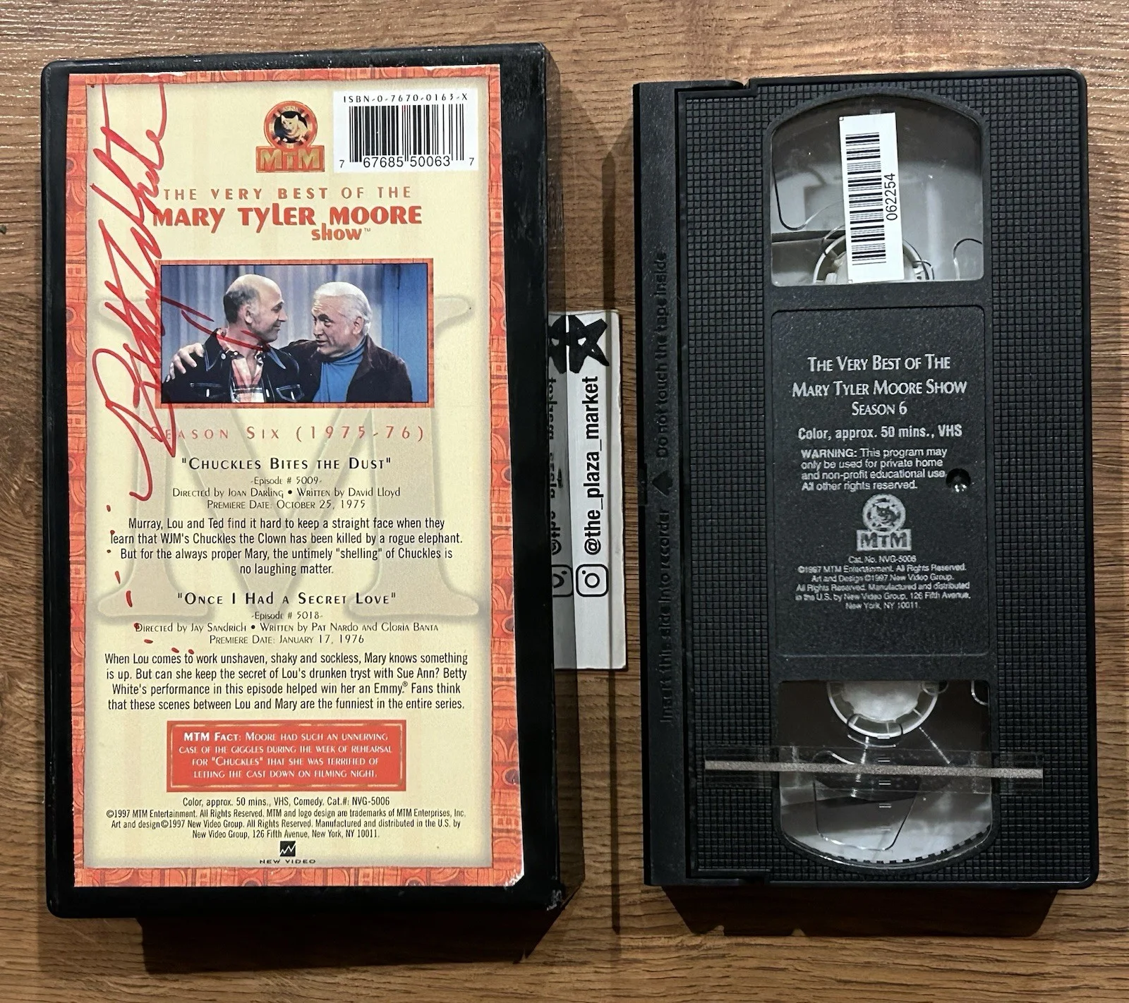 Betty White Signed Mary Tyler Moore VHS autographed, image 2