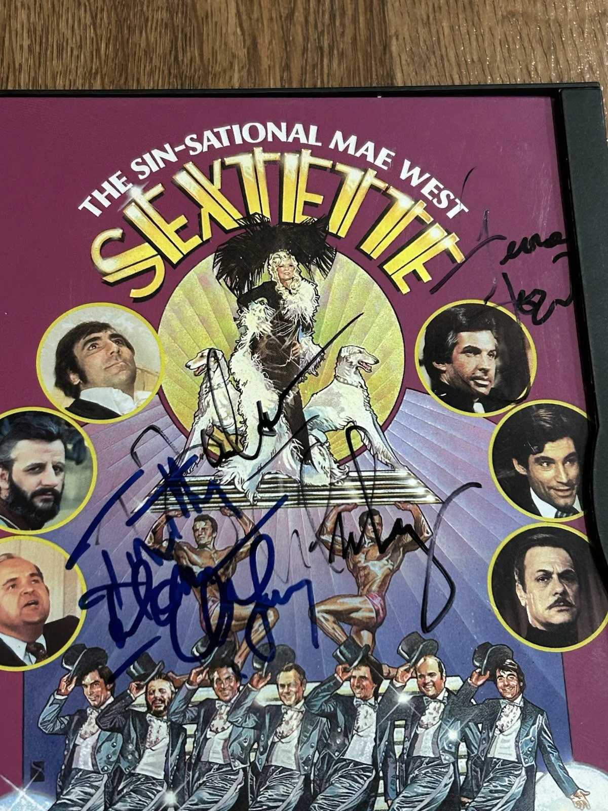Cast Signed Mae West Sextette DVD Ringo Starr Timothy Dalton Regis Philbin Rare, image 3