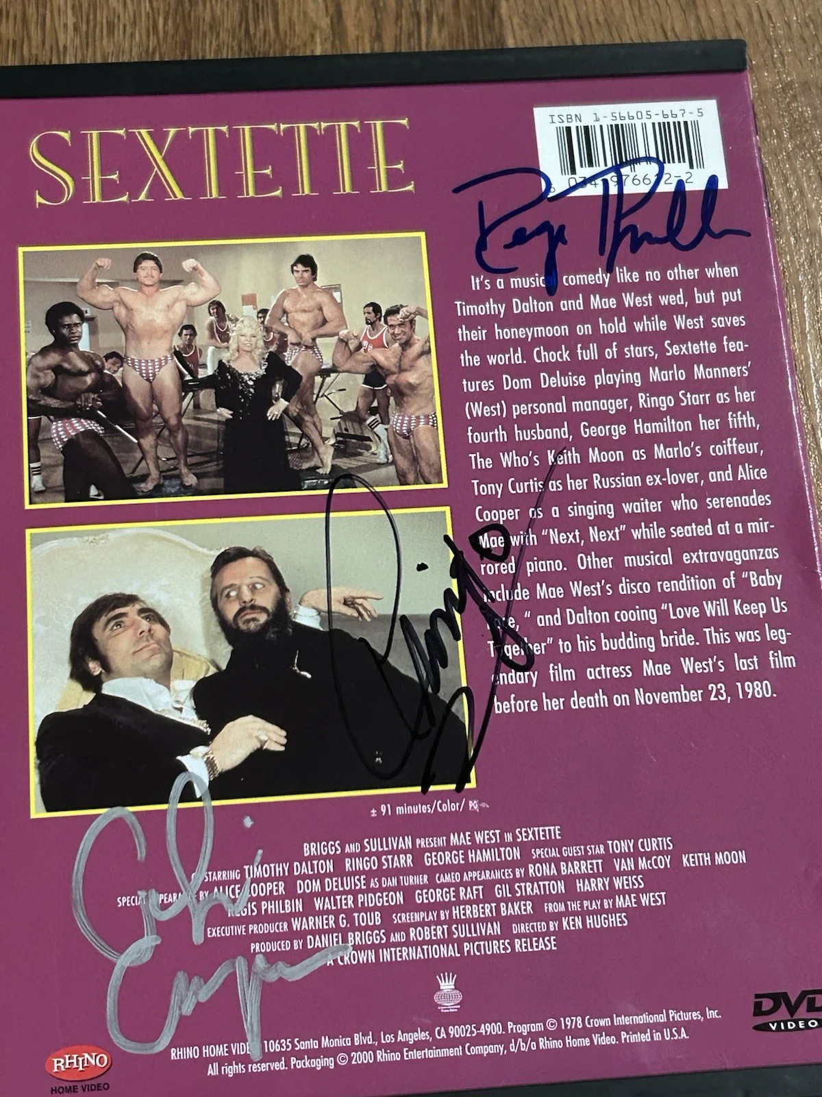 Cast Signed Mae West Sextette DVD Ringo Starr Timothy Dalton Regis Philbin Rare, image 4
