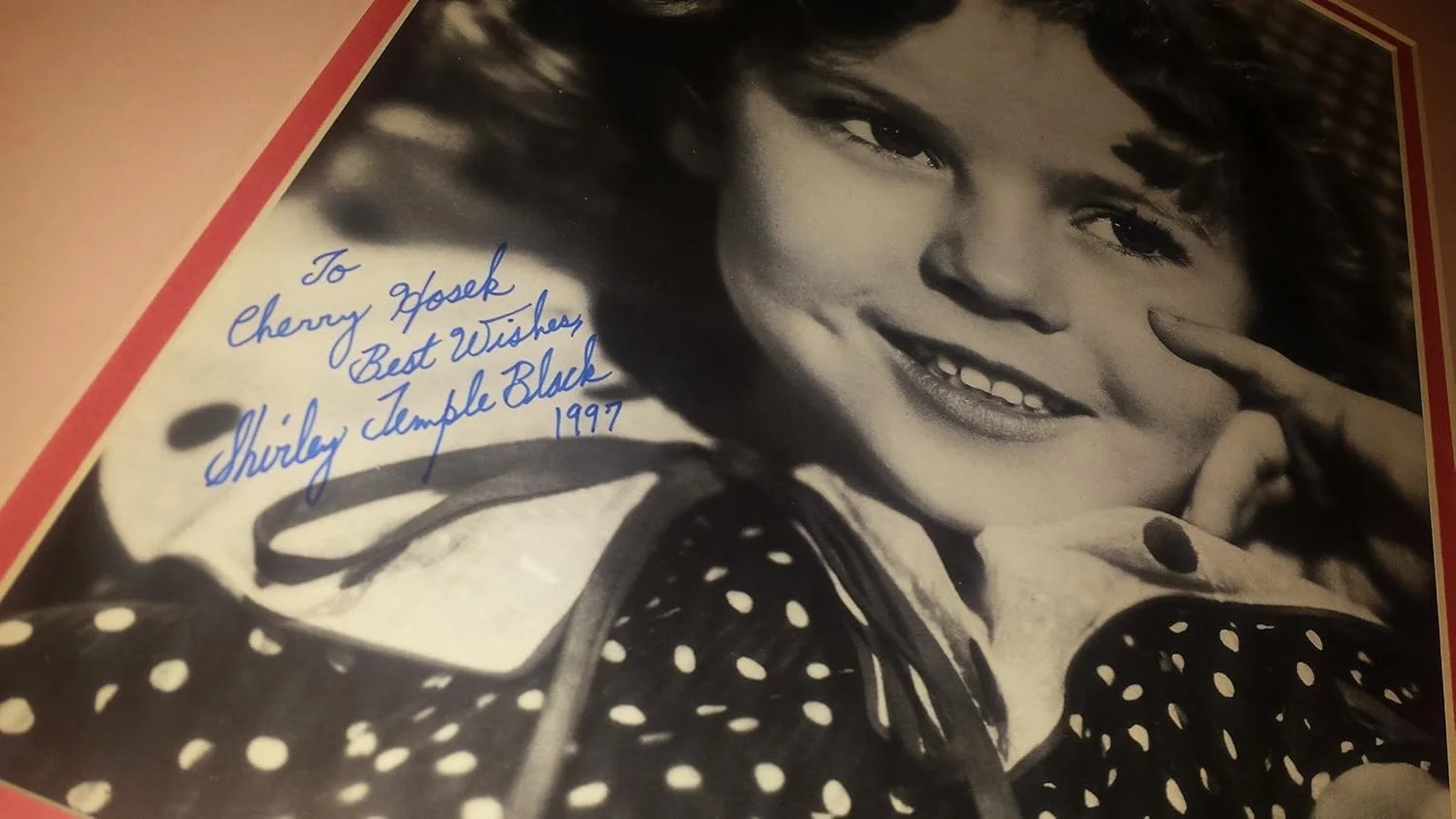 Shirley Temple — * SHIRLEY TEMPLE BLACK * signed gorgeous 16x20 book photo display, изображение 2