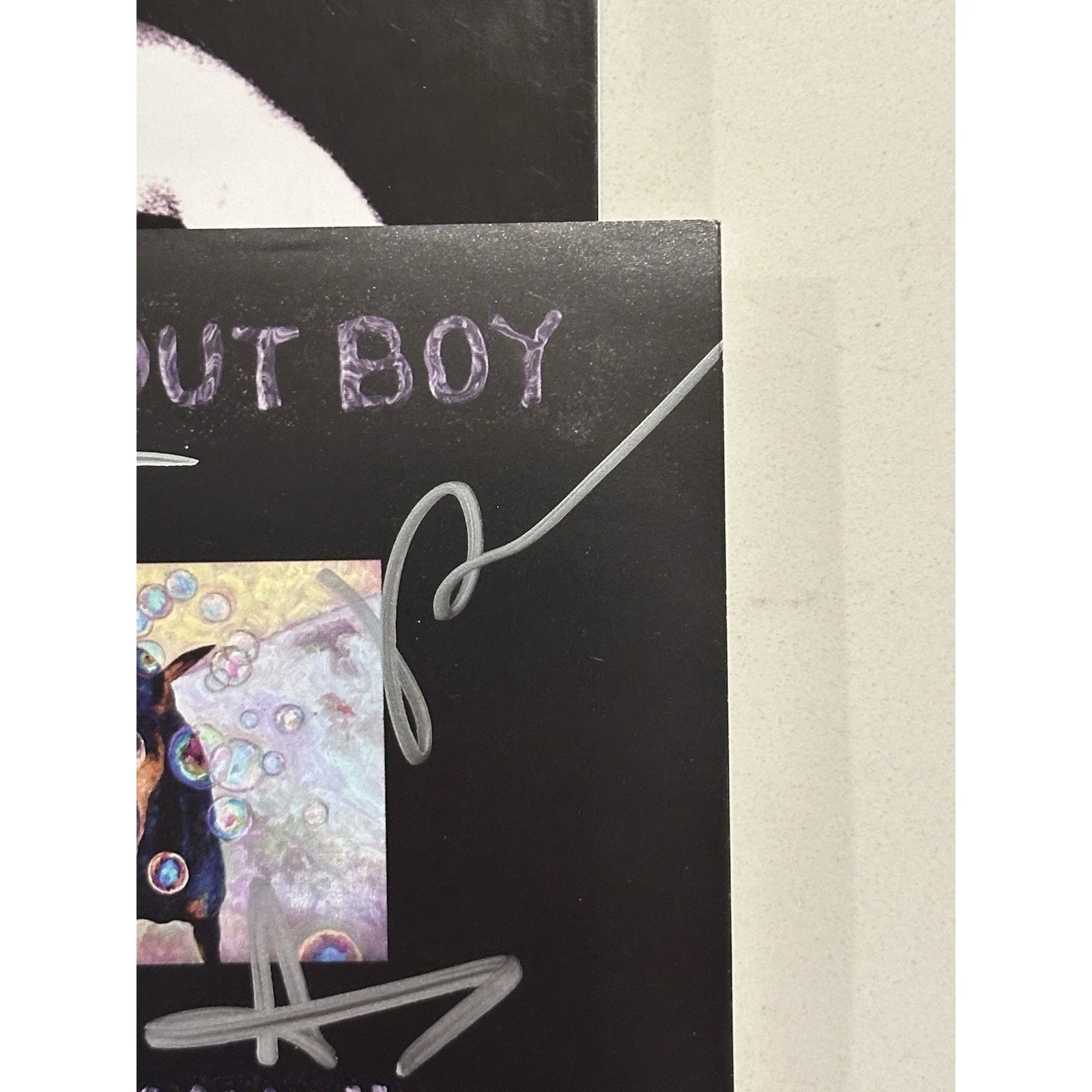 FALL OUT BOY SO MUCH FOR STARDUST SIGNED AUTOGRAPHED ART CARD COA ACOA #16, изображение 5