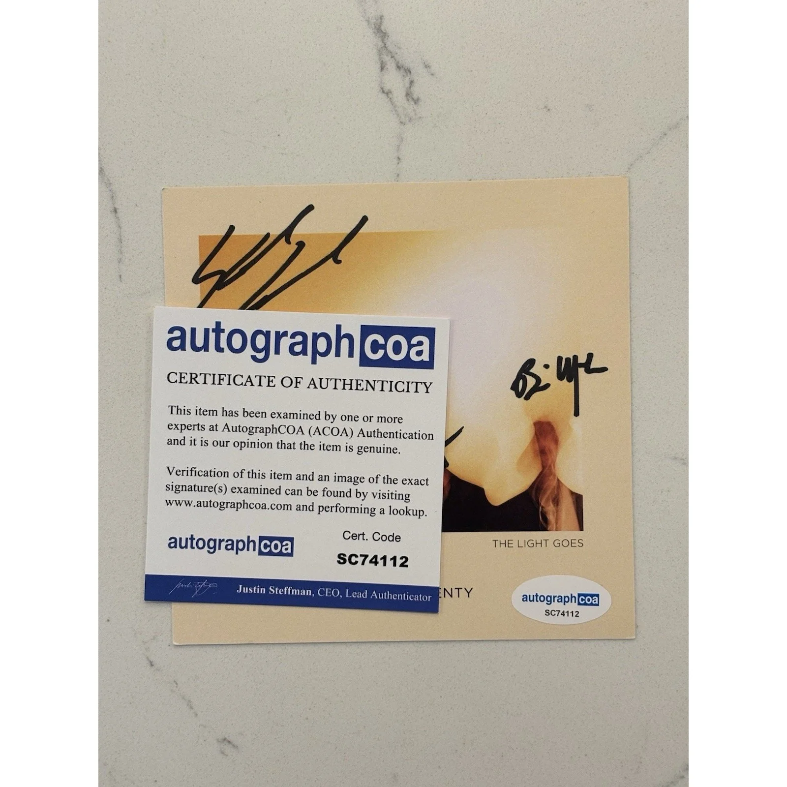 MATCHBOX 20 (Twenty) Where The Light Goes Signed CD Autograph ACOA Certified 8, image 2