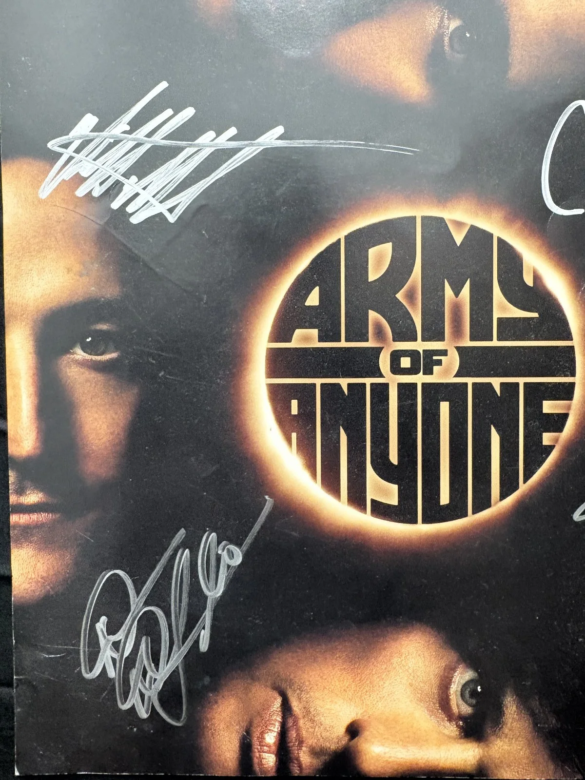 SIGNED FULL BAND Army of Anyone - 2006 Firm Music Album Promo Poster 12" x 12", изображение 2