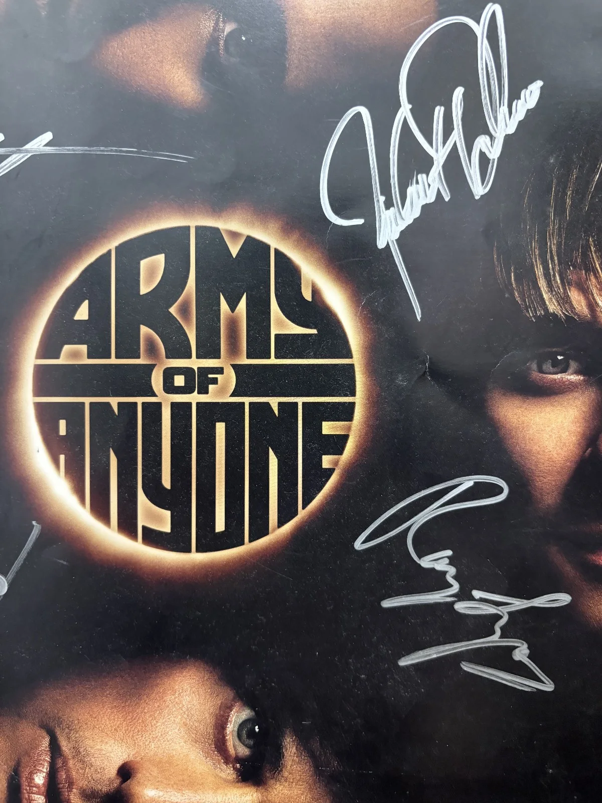 SIGNED FULL BAND Army of Anyone - 2006 Firm Music Album Promo Poster 12" x 12", изображение 3