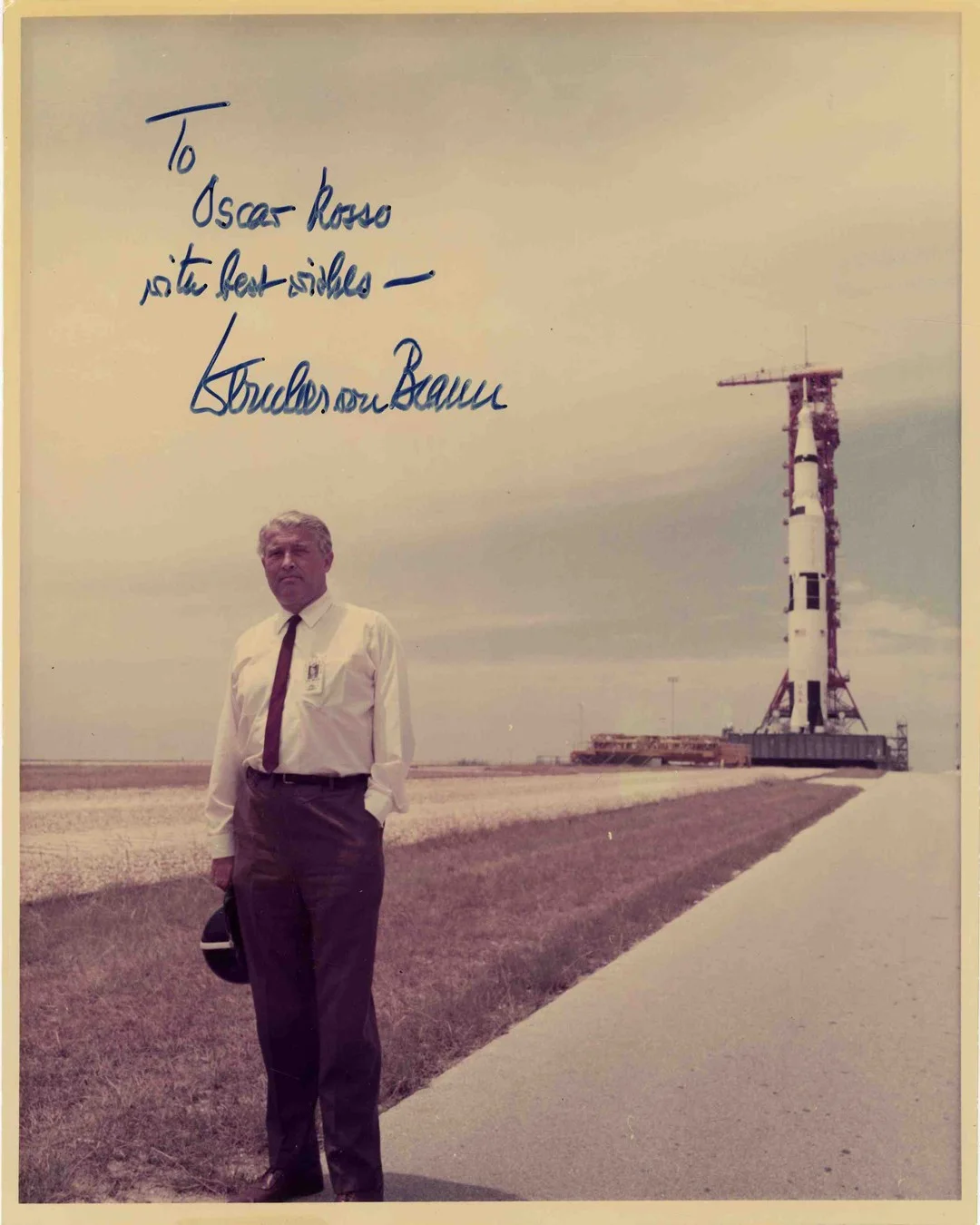 WERHNER VON BRAUN — WERHNER VON BRAUN SIGNED PHOTO AUTOGRAPH GERMAN NASA SIGNATURE 8.5X11 REPRINT