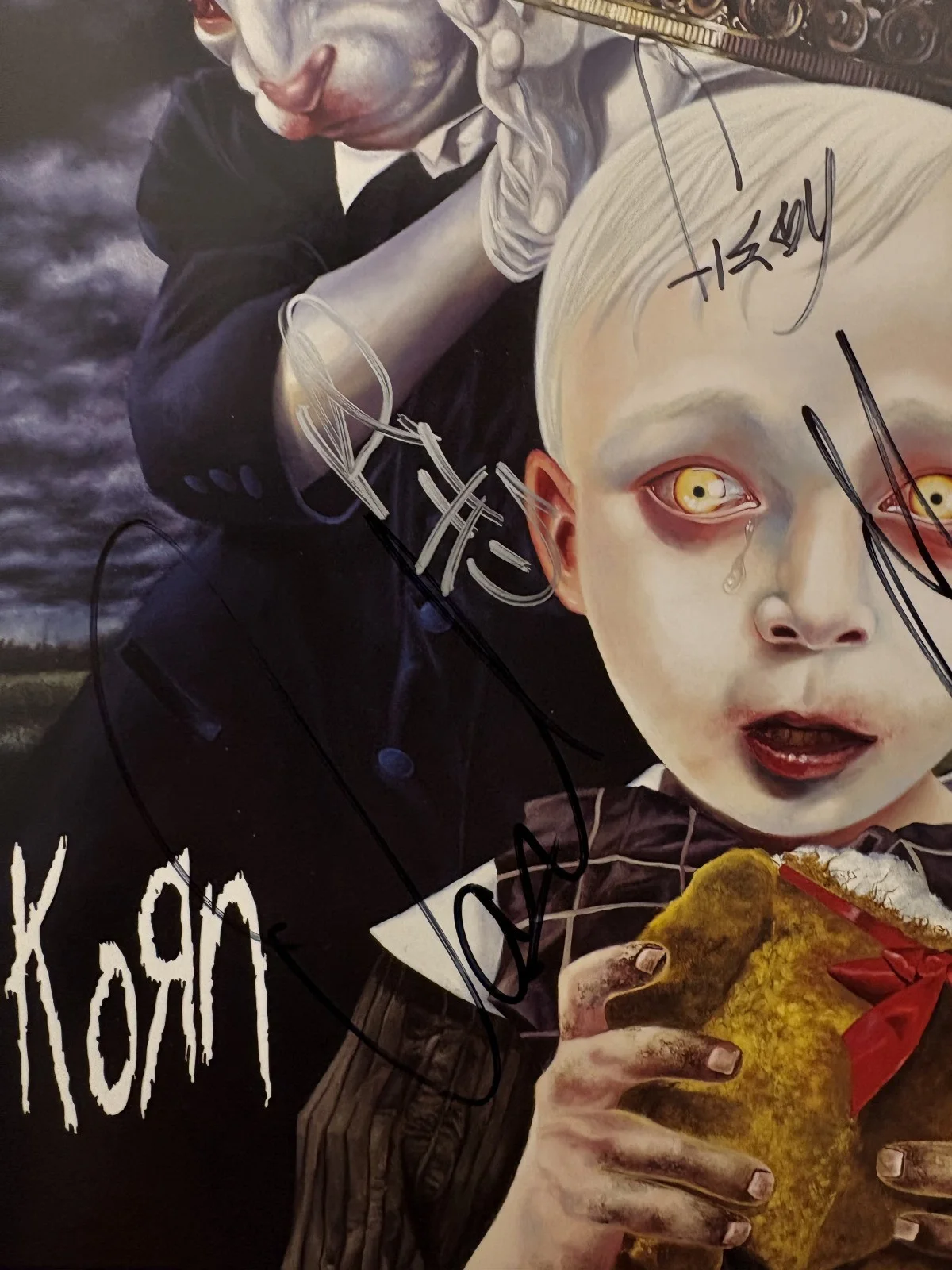 SIGNED Full Band KORN - See You On The Other Side - 2005 Album Promo Poster #2, изображение 2