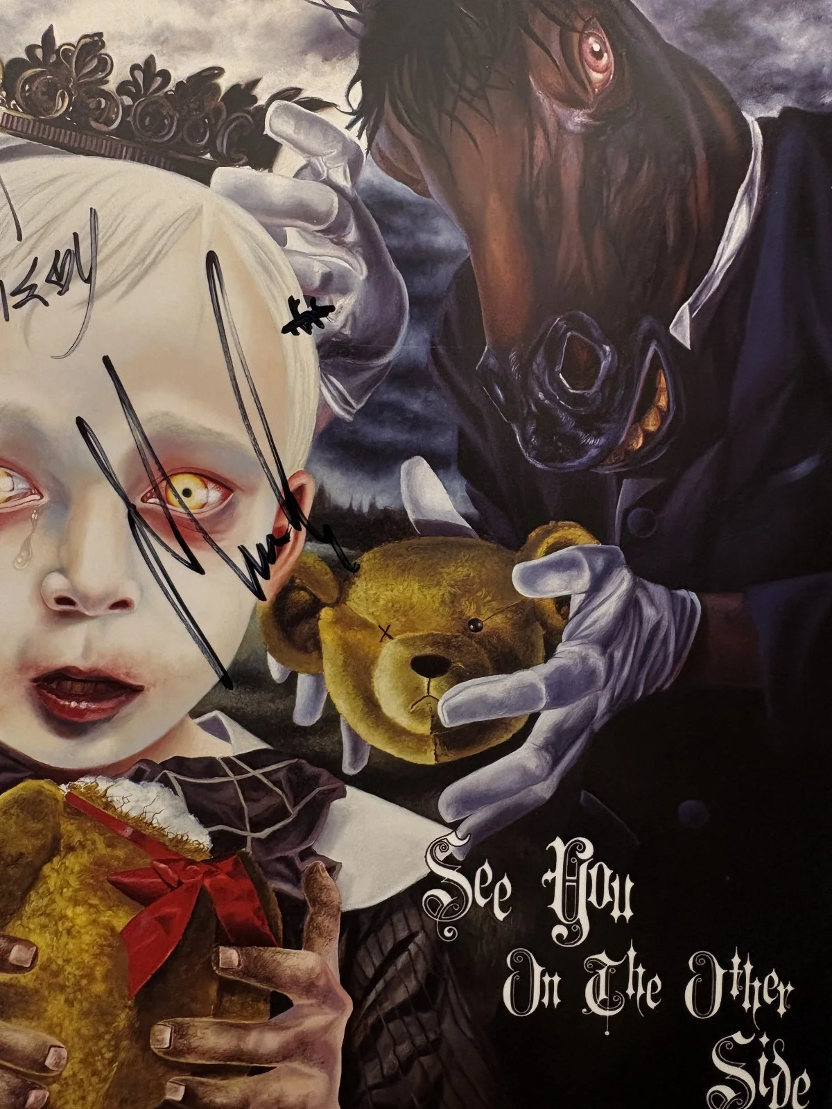 SIGNED Full Band KORN - See You On The Other Side - 2005 Album Promo Poster #2, изображение 4