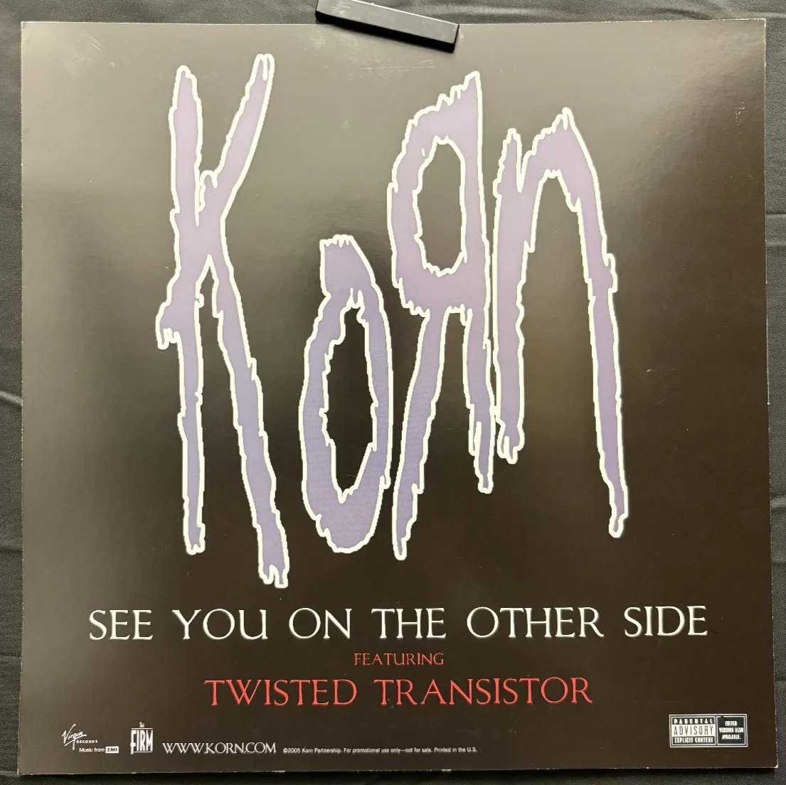 SIGNED Full Band KORN - See You On The Other Side - 2005 Album Promo Poster #2, изображение 5