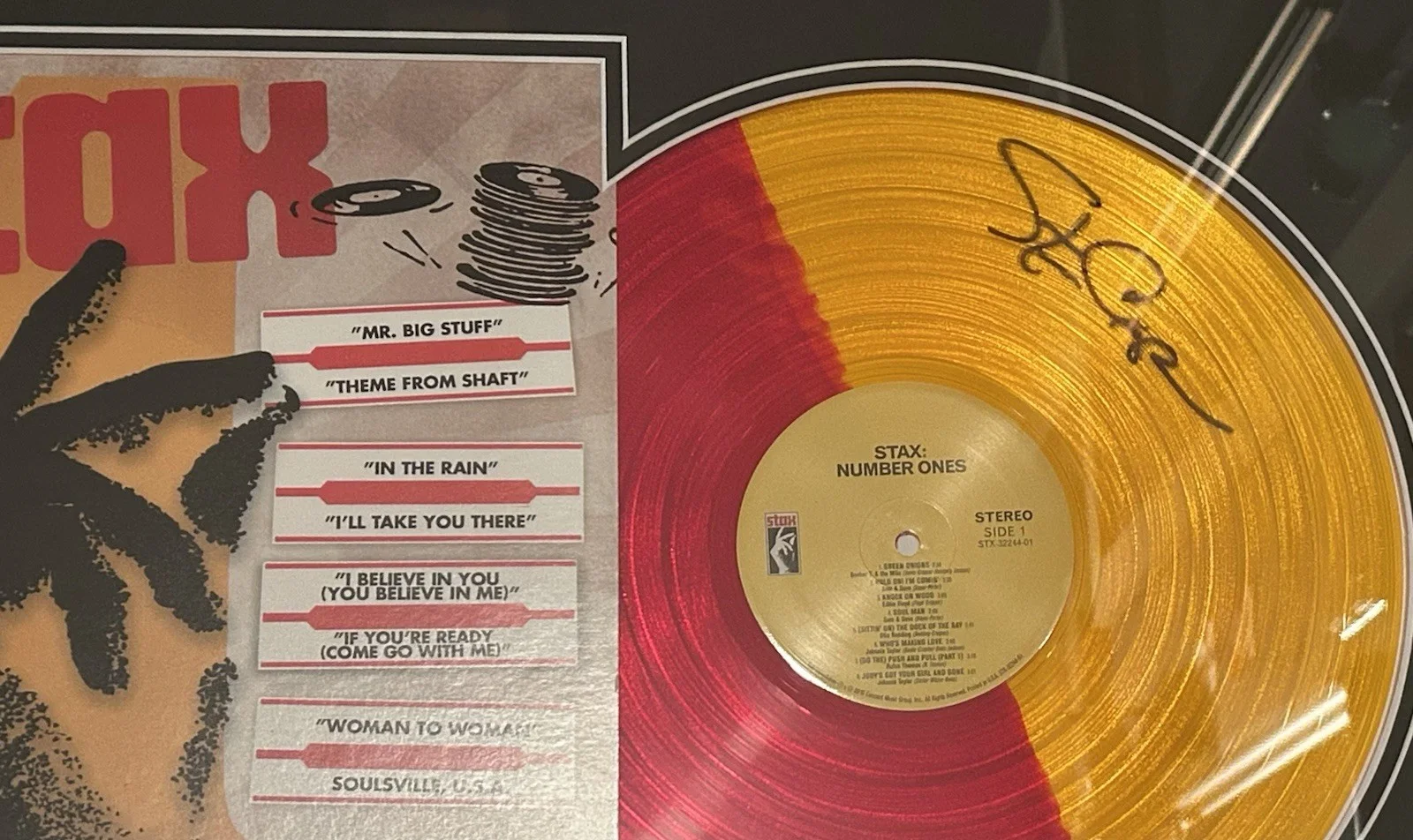 Steve Cropper Signed Vinyl Autographed Stax Records Framed 23x29, image 2