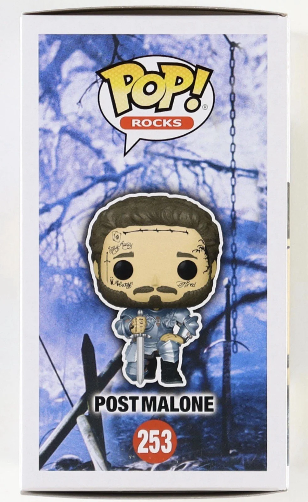 Post Malone Autographed Funko Pop Rocks #253 Vinyl Figure with COA, изображение 4