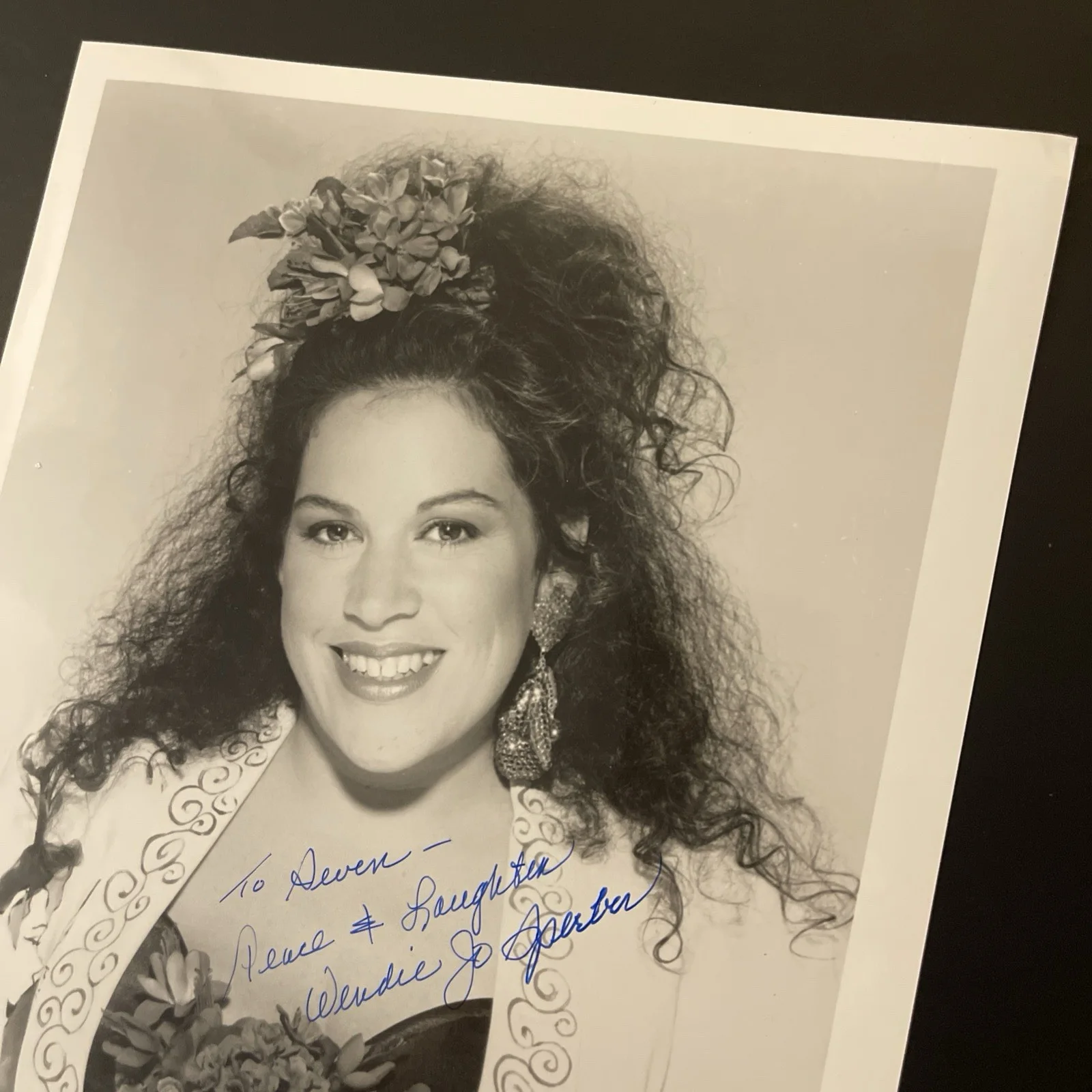 WENDIE JO SPERBER: Hand Signed Original Celebrity Magazine Ad 8 x 10” / KSK, изображение 4