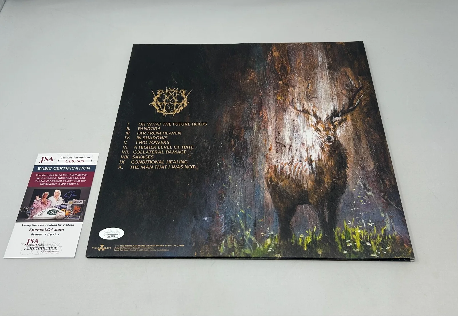 Fit For An Autopsy signed Oh What The Future Holds Album JSA COA, изображение 2