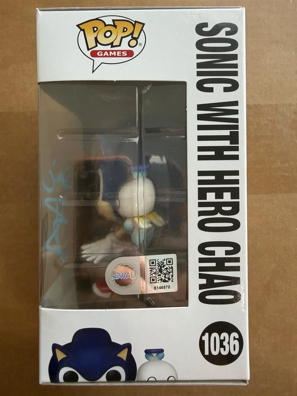 Ben Schwartz Signed "Sonic" the Hedgehog Funko CN Autograph Exact Proof SWAU, изображение 5
