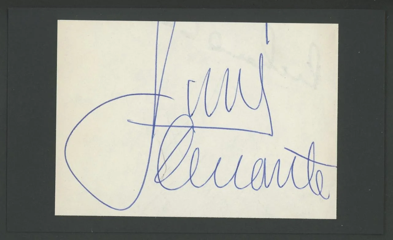 Jimmy Durante — JIMMY DURANTE (1893-1980) autograph cut | Actor/Comedian - signed