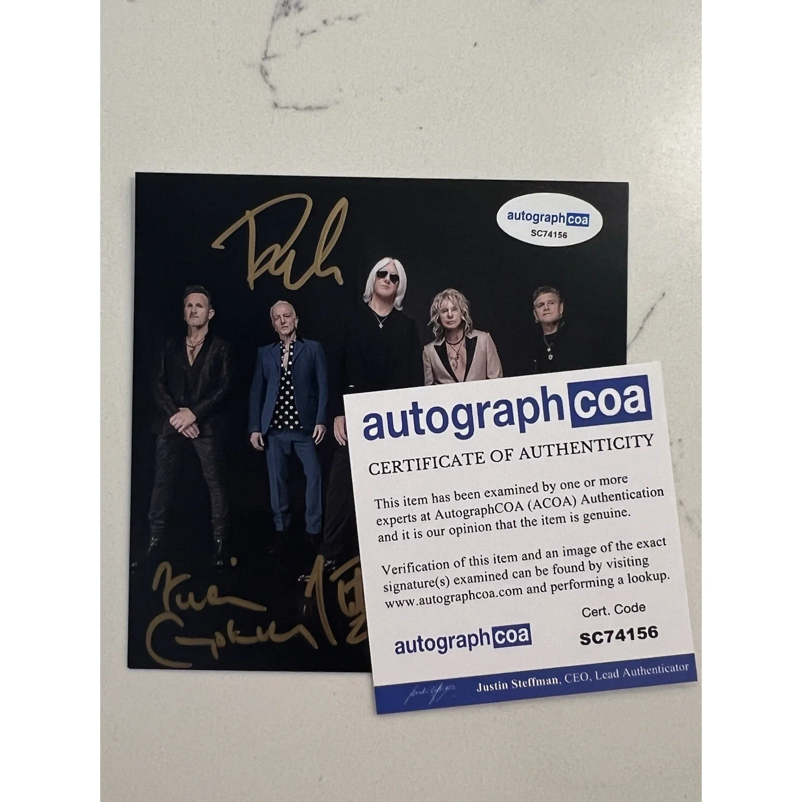 Def Leppard SIGNED Drastic Symphonies CD Autographed ACOA Authenticated #16, image 5