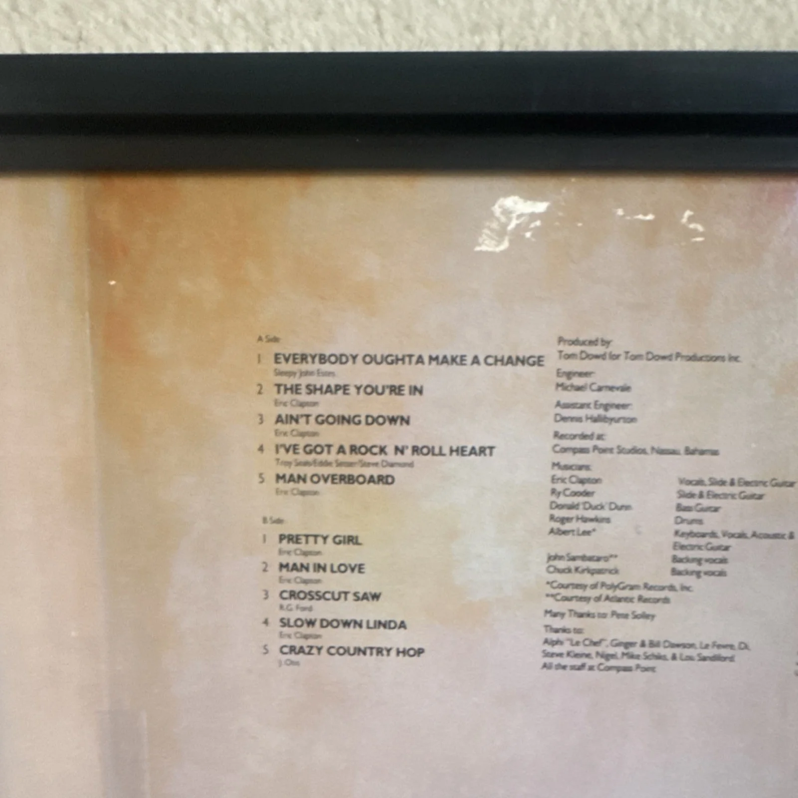 Eric Clapton Money and Cigarettes Signed Record U.S. Trade Discount Authenticat…, image 3